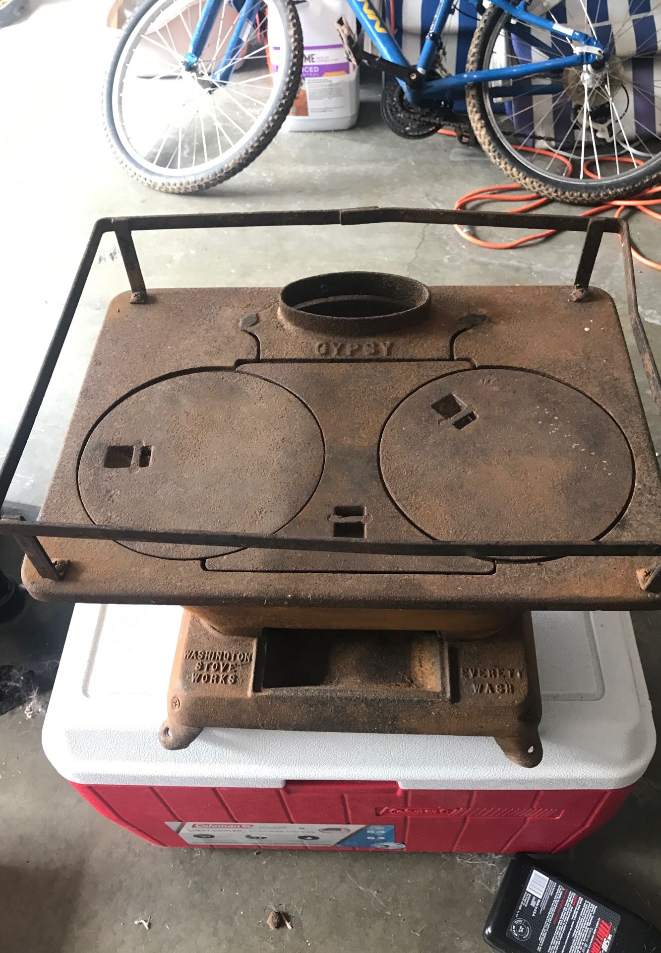 Washington Stove Works Gypsy Stove Partially Restored