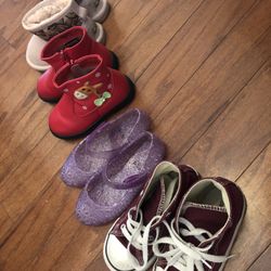 Toddler Girl’s Shoes Size 7-8 Used