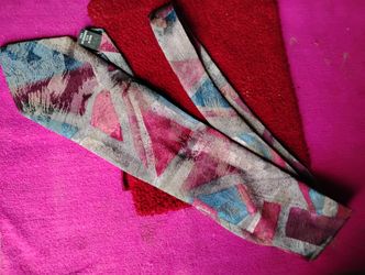 A  Nice  Pink , Blue, Grey , Dark Pink Men's Tie 
