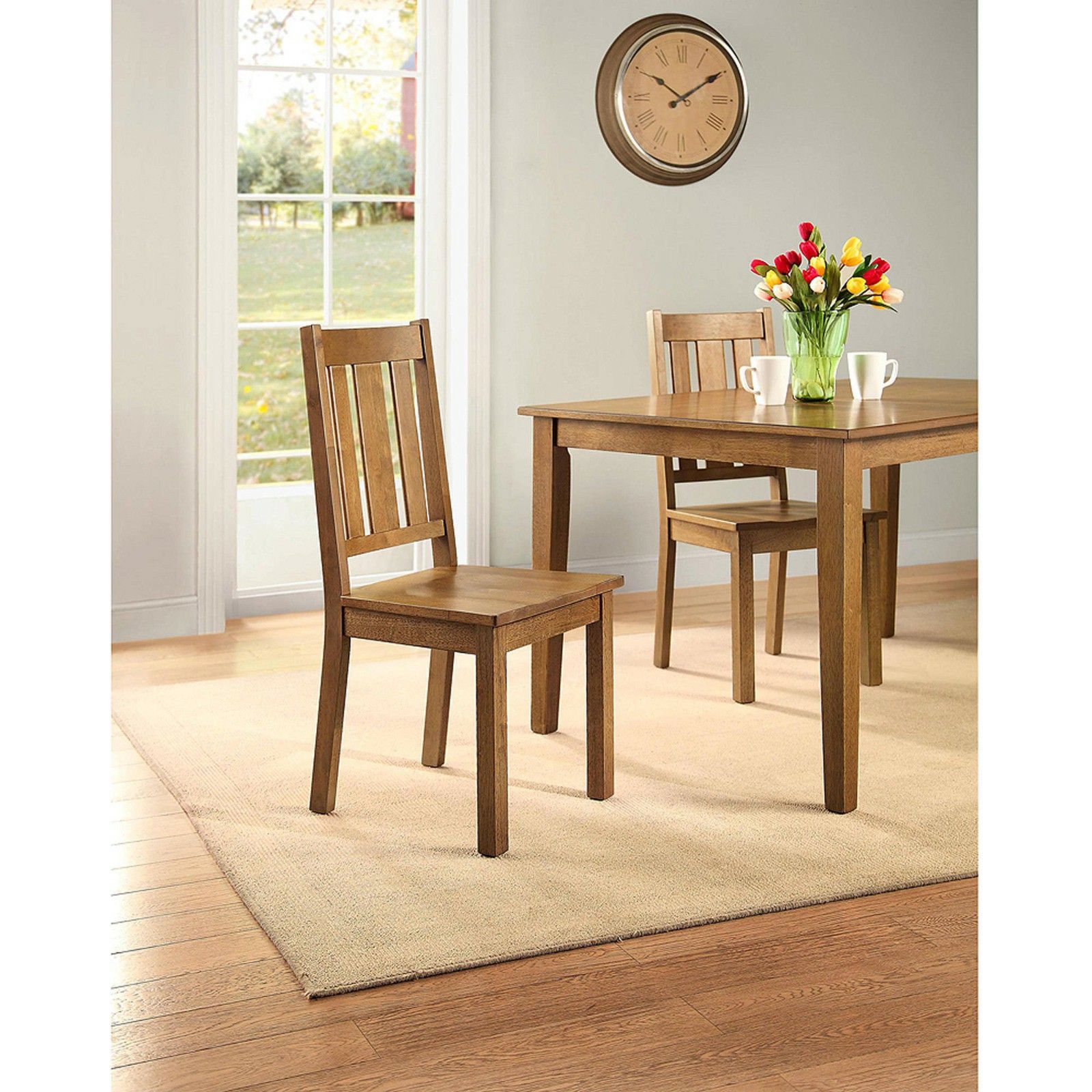💯💦Better Homes and Gardens Bankston *Dining Chair, Set of 2*, Honey