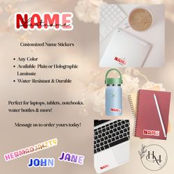 Personalized Name Sticker