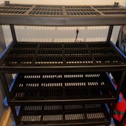 Adjustable Storage Shelves Black And Blue 