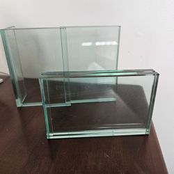 $10.00 - (2) Modern Block Picture Frames, Double Sided Display Options!  Like New Condition!