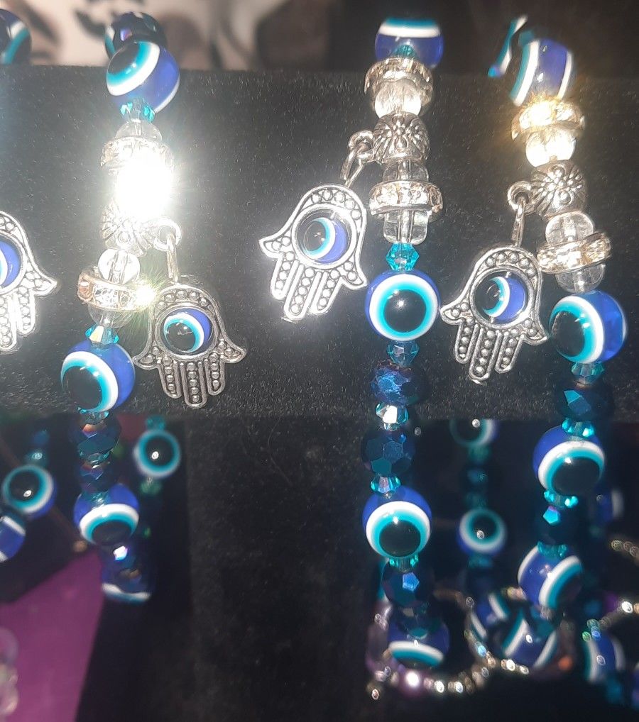 PREOTECTIVE EVIL EYE AMULET BRACELETS & ANKLETS