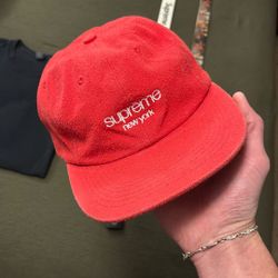 Old Supreme Hat Red I Don’t Even Know The Year