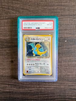 1997 Pokemon Japanese Rocket Dark Dark Dragonite Holo #149 PSA 8 NM-MT