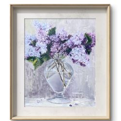Lilac Stillife Painting 