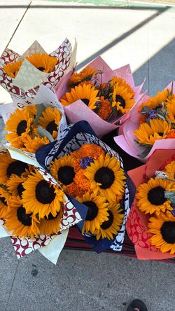 Sunflower bouquets
