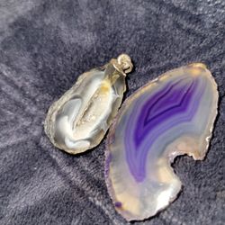 Geode Necklace Pendants 