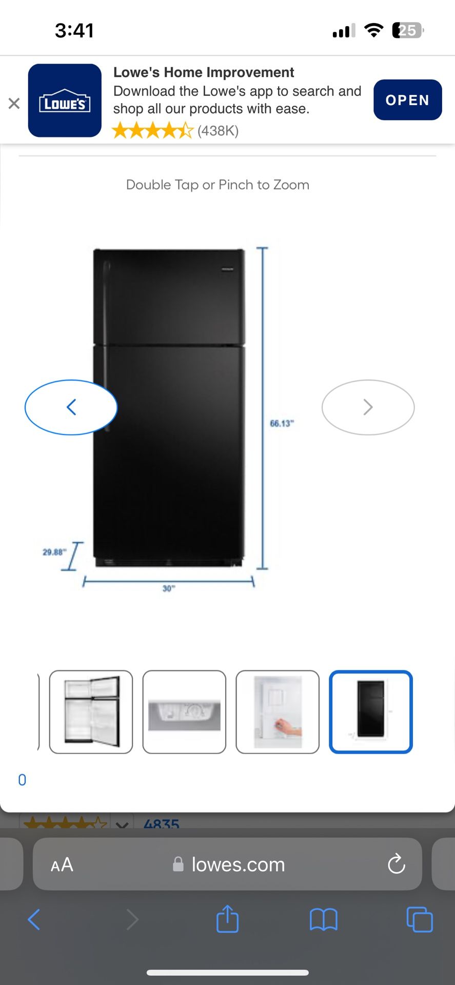 Frigidaire Refrigerator 