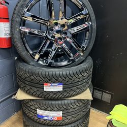 26 Inch Rims Wheels Tires Sensors Lugs Locks