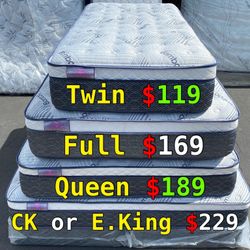 12in King Size Dream Luxury European Pillow Top Mattress 