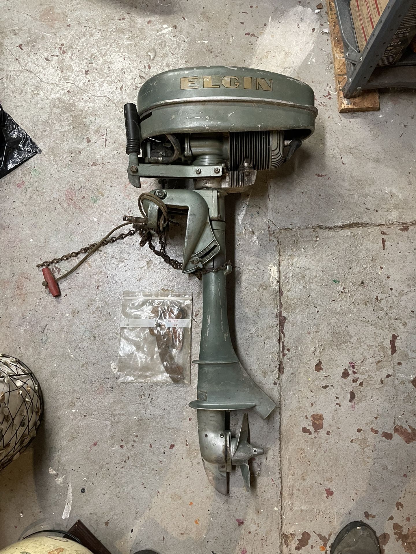 Sears And Robuck Vintage Elgin Boat Motor
