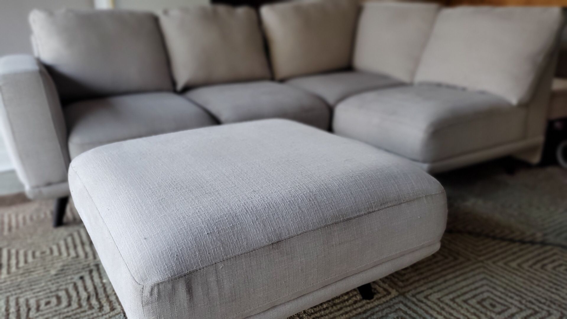 Off White Sectional Couch “WE DELIVER”