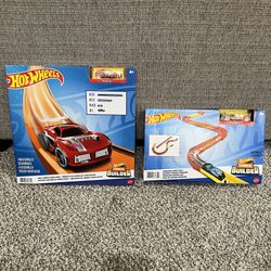 New, Hot Wheels Car & Mega Track Pack AND Premium Curve Pack Track Builder Sets  