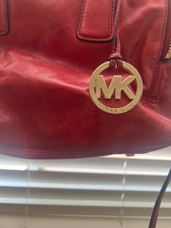 Michael Kors Red Purse/bag with straps