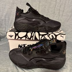 PUMA x LAMELO BALL MB.04 "Black/Dark amethyst Men's Basketball Shoe Size 10.5