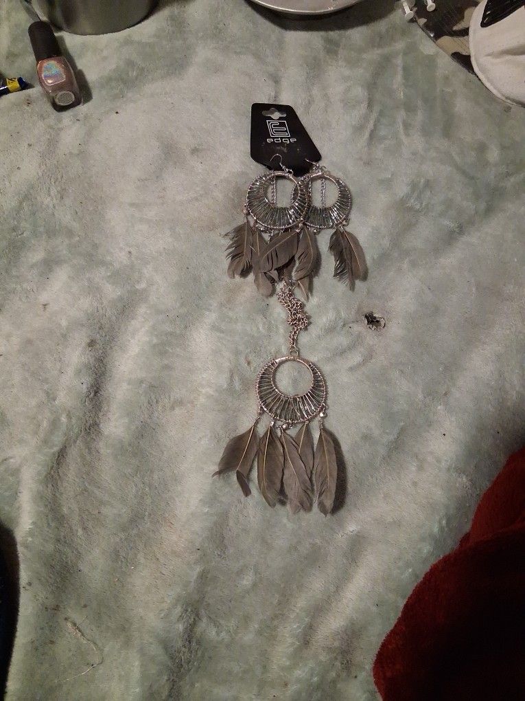 Dream catcher Neclace And Earring Set