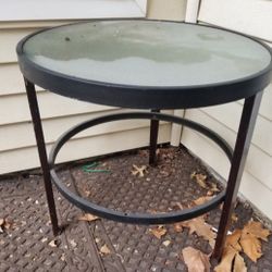 $10 Round Glass Table