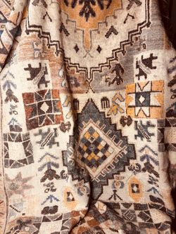 Tribal Geometric Patterned Area Rug