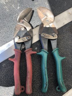 Blue point snap on aviation snips, tin snips, metal shears