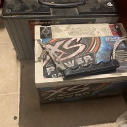 Speakers , battery and amp 