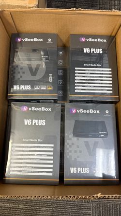 vSeeBox V6 Plus Android TV Streaming Device Soccer Liga MX Movies Shows Player