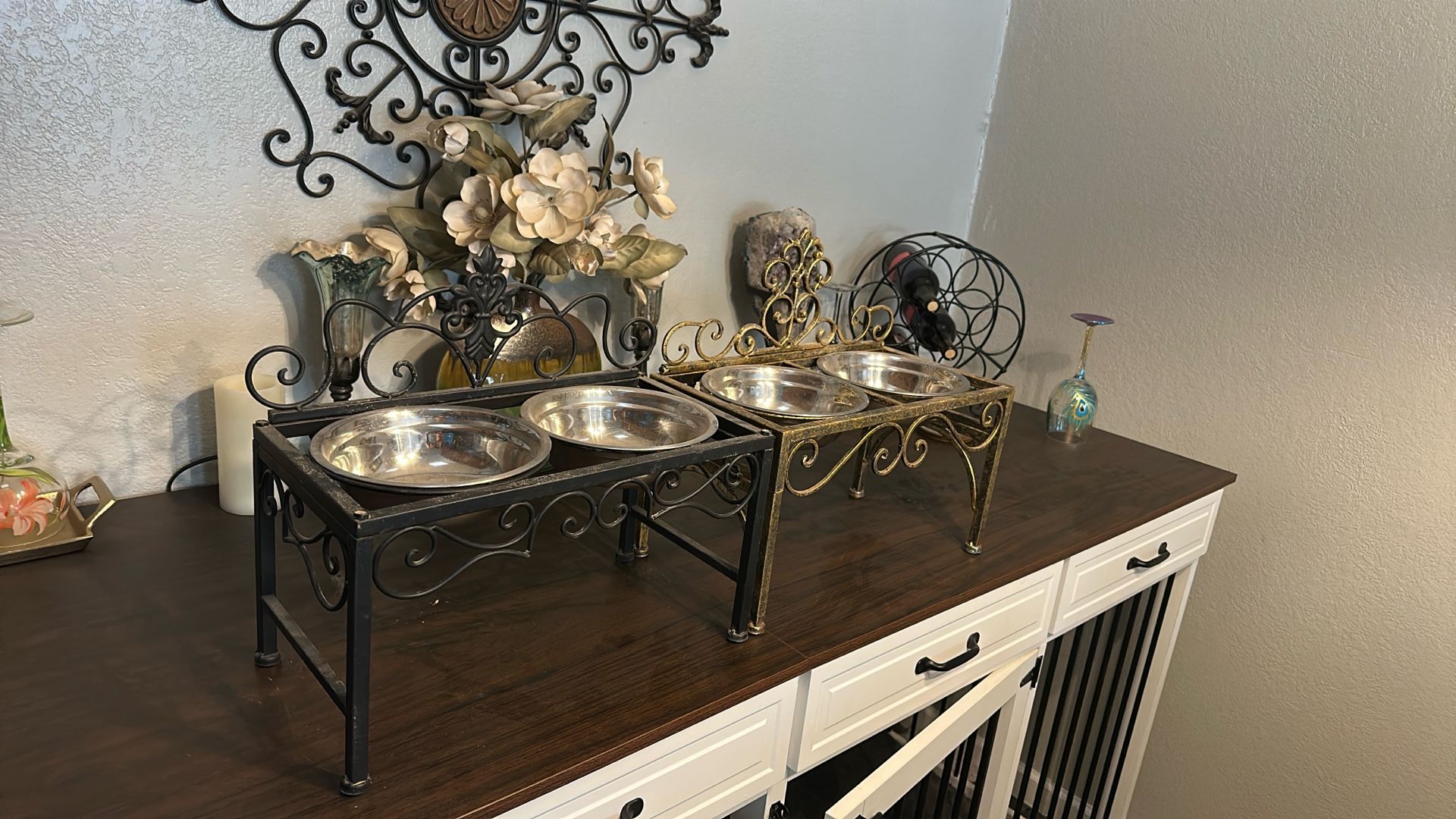 Fancy Decorative Raised dog bowls