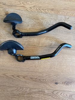 Profile Design Legacy II Aerobars, Aluminum Aerobar Extensions for Triathlon and Time Trial Bikes, Adjustable Armrests, Handlebar Rest for Cycling, Bl