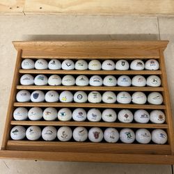 Golfballs and Display Shelf