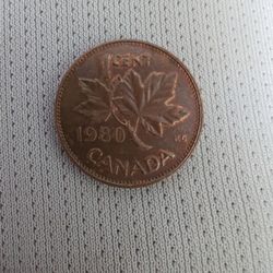 1980 Canadian Penny 