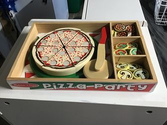 Melissa and doug pizza party play food set