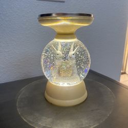 New Easter snow globe candle holder
