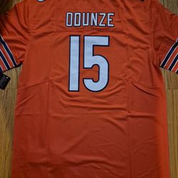 2025NFL Chicago Bears embroidered ball suit 15# Odunze football suit