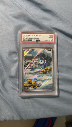 PSA 9 Piplup Illustration Rare Pokemon Card 2025