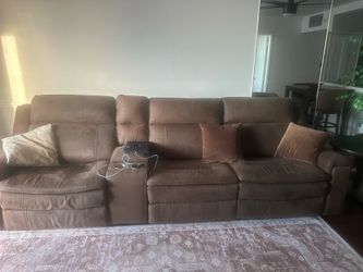Reclining couch ,king size bed set 78inch Samsung smart tv