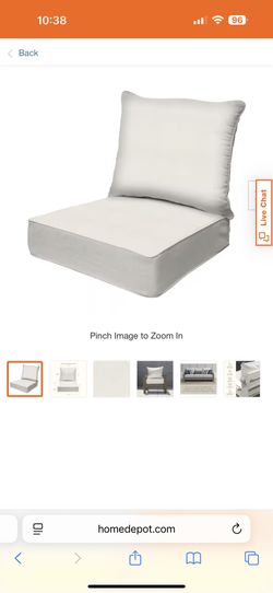  Honeycomb Essentials. Outdoor Deep Seating Replacement Cushion. New 