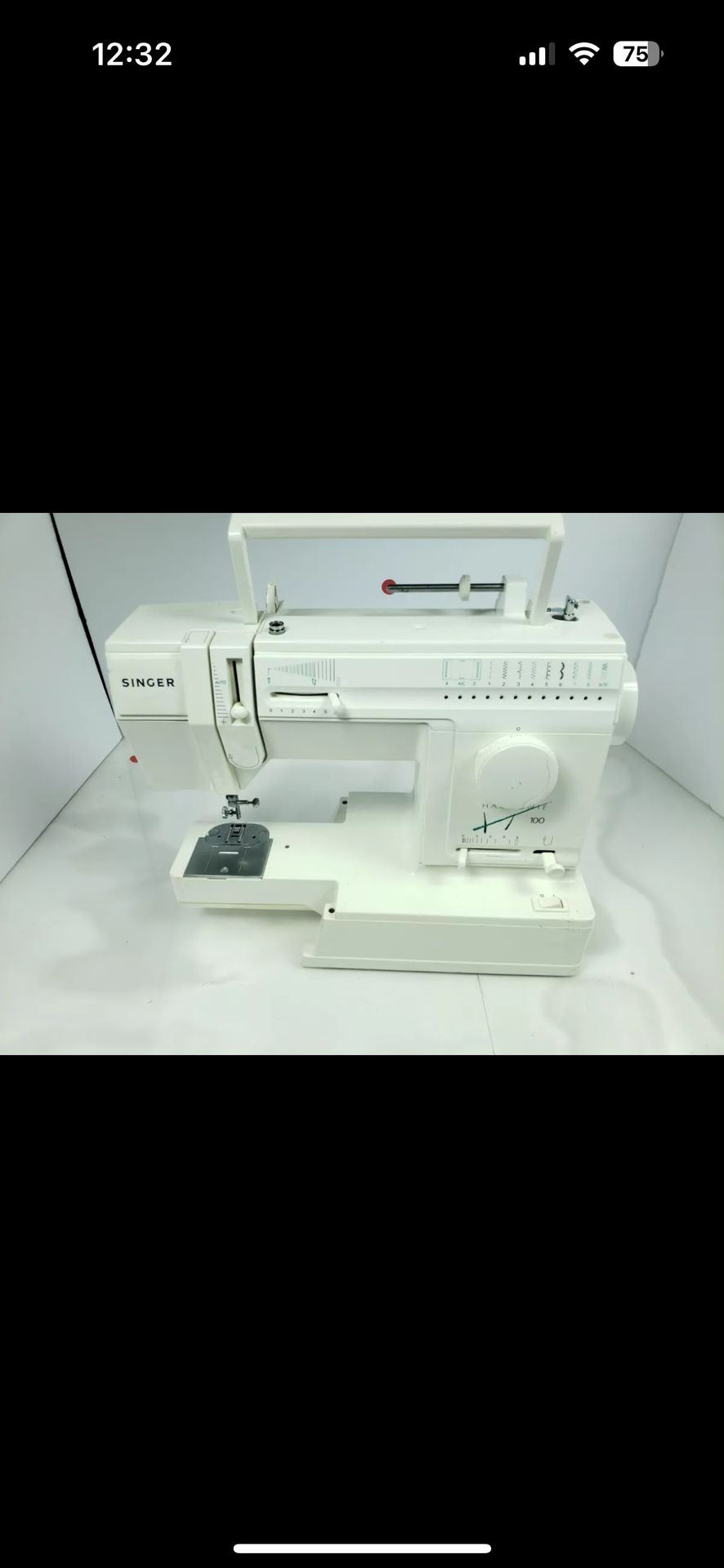 SINGER SEWING MACHINE 9130DV NO PEDAL NO FOOT NO BOBBIN NO BOBBIN CASE UNTEDTED
