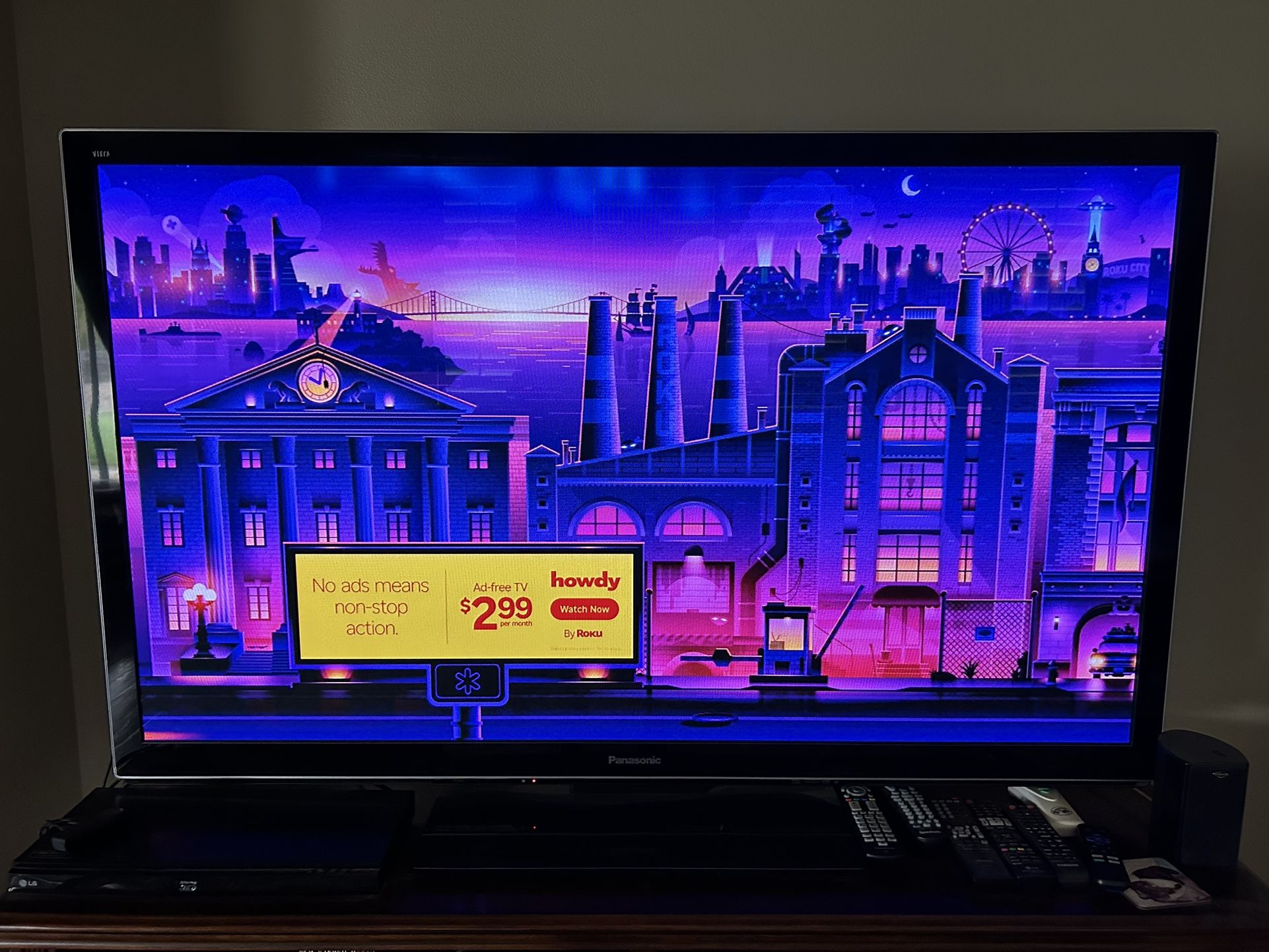60 Inch Panasonic Viera Flatscreen TV