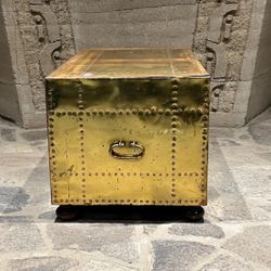 1970s Sarreid Ltd Brass Chest of Drawers Spain