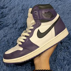 Jordan 1 Court Purples Size 9