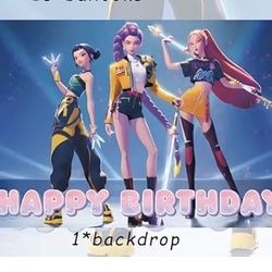 Kpop Demon Hunters Birthday Banner 🥳