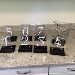 Wedding Table Signs 