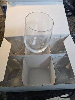 Clear Glass Tumblers Set of 6