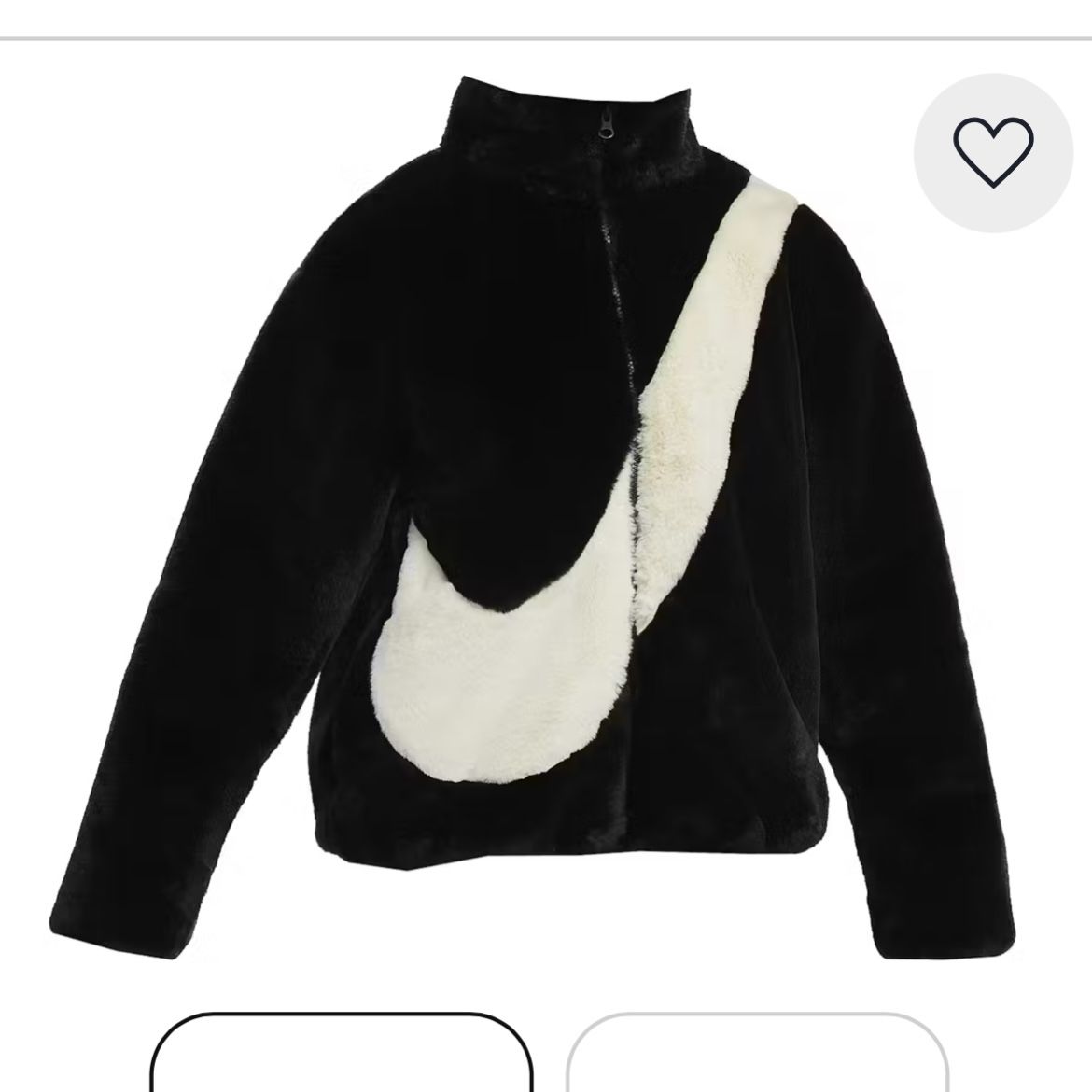 nike faux fur jacket