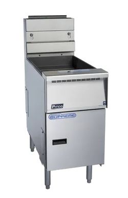 Pitco® SSH55 Solstice Supreme™ High Efficiency Floor Fryer, 50 lb. Tank, Natural Gas, 