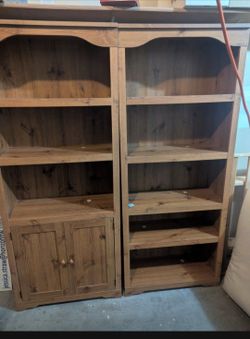Beautiful solid wood bookshelves