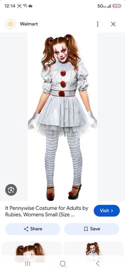 Rubies IT Pennywise Women's Halloween Costume sz S