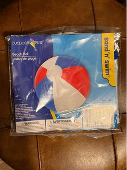 unopened beach ball