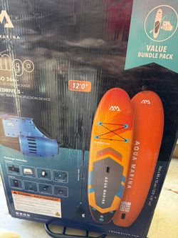 12FT Inflatable Paddle Board w/ Electric Motor – Open Box – $699